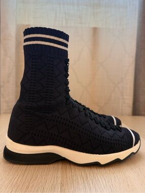 Fendi Black Knit Sock Sneakers